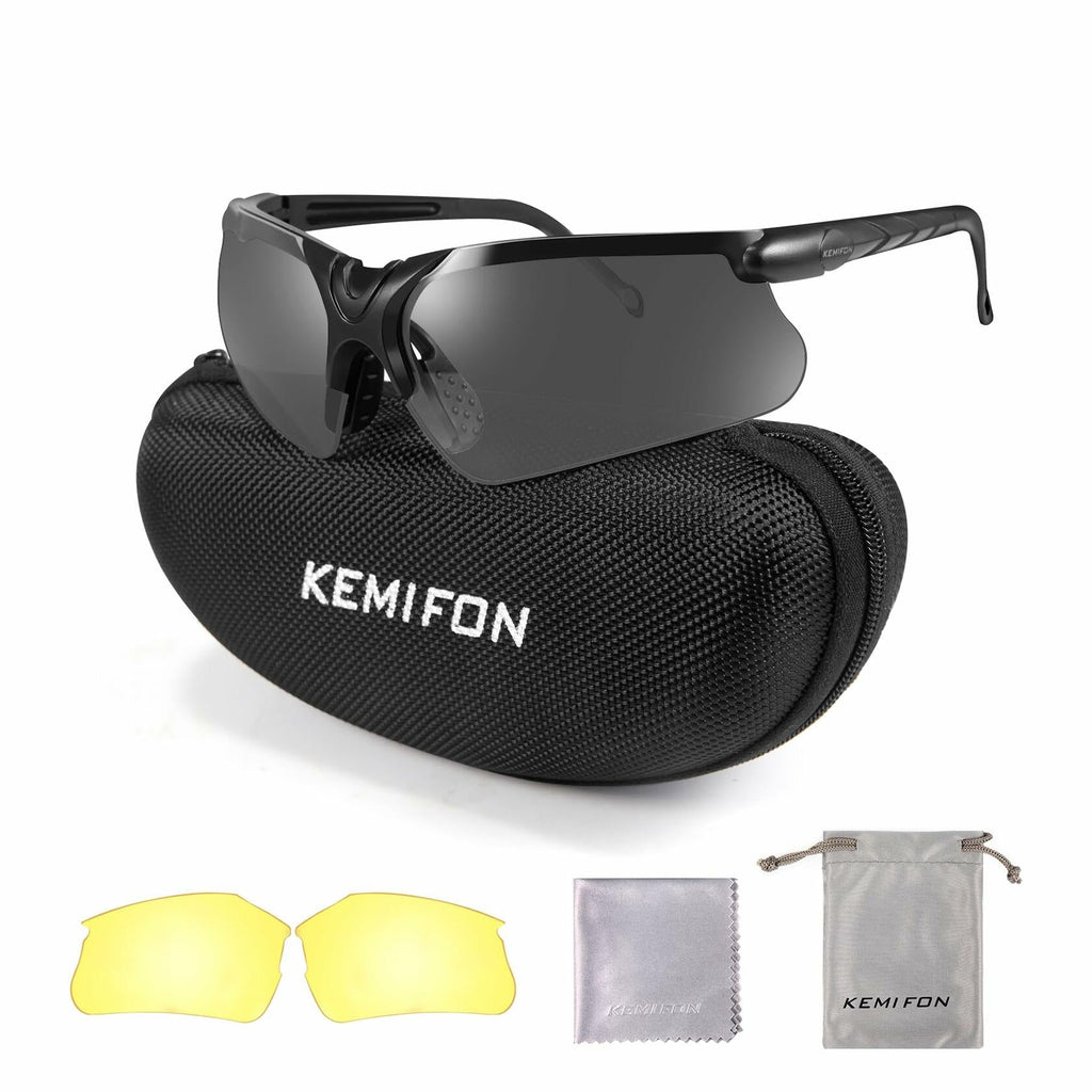 Shooting Safety Glasses — Yellow Grey Anti-Fog