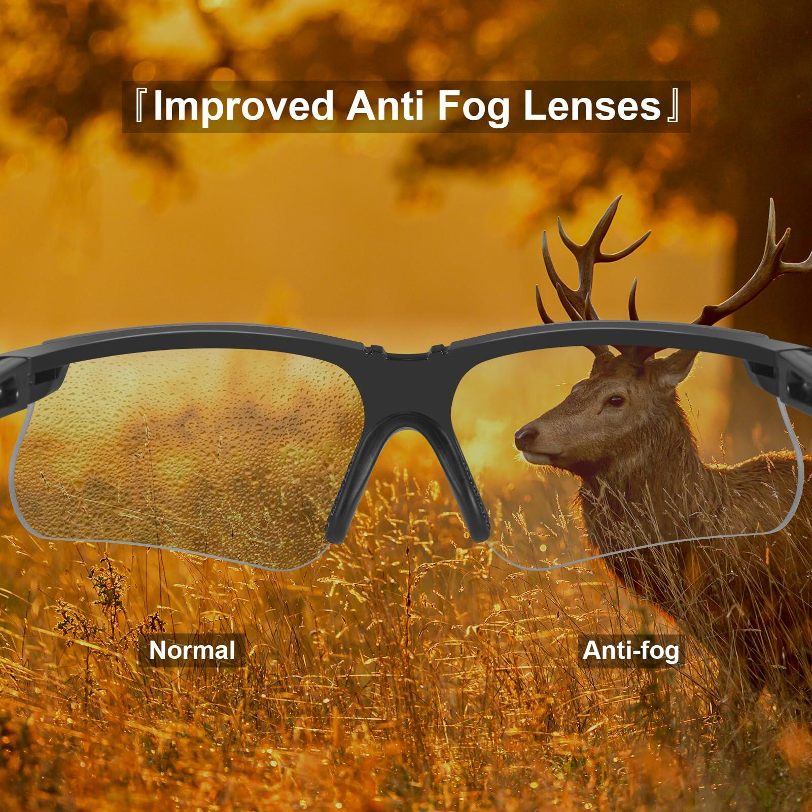 Shooting Safety Glasses — Grey Anti-Fog