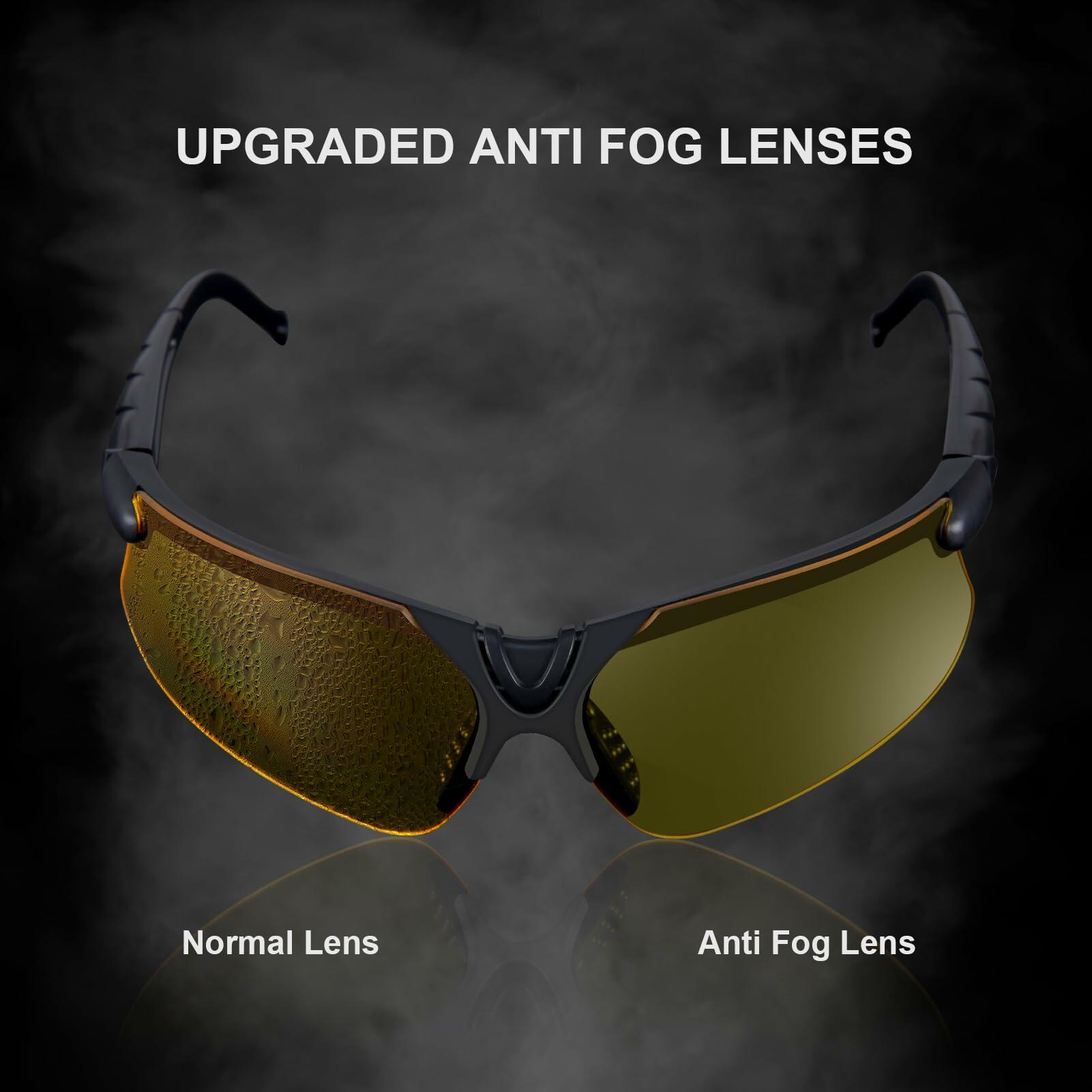 Shooting Safety Glasses — Yellow / Grey Anti-Fog