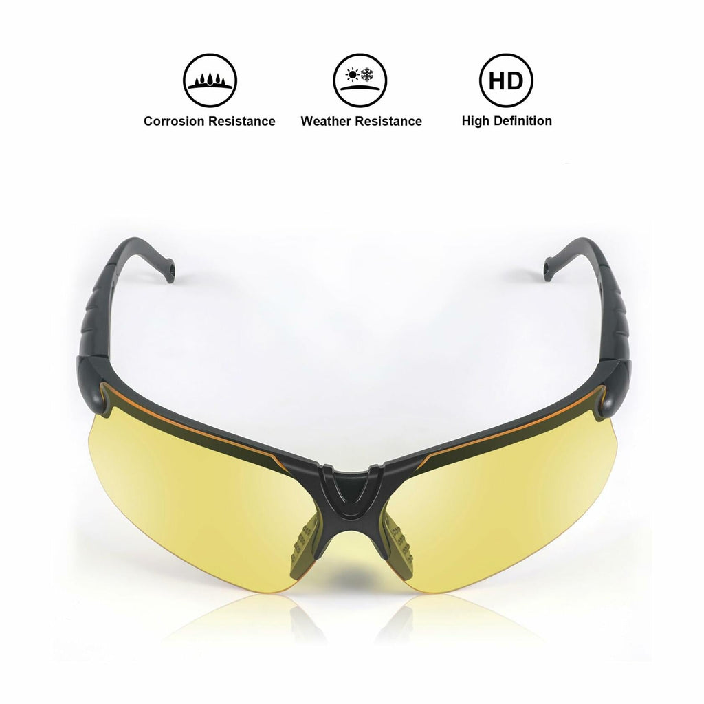 Shooting Safety Glasses — Yellow / Grey Anti-Fog