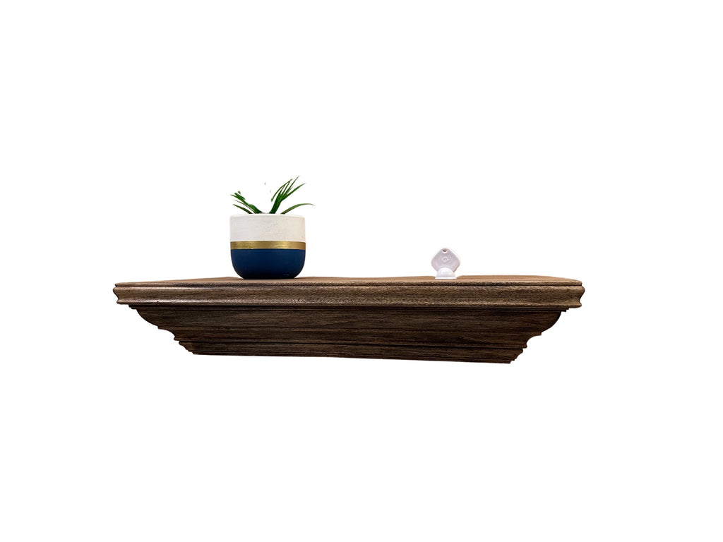 Concealment Wall Shelf — Walnut Finish