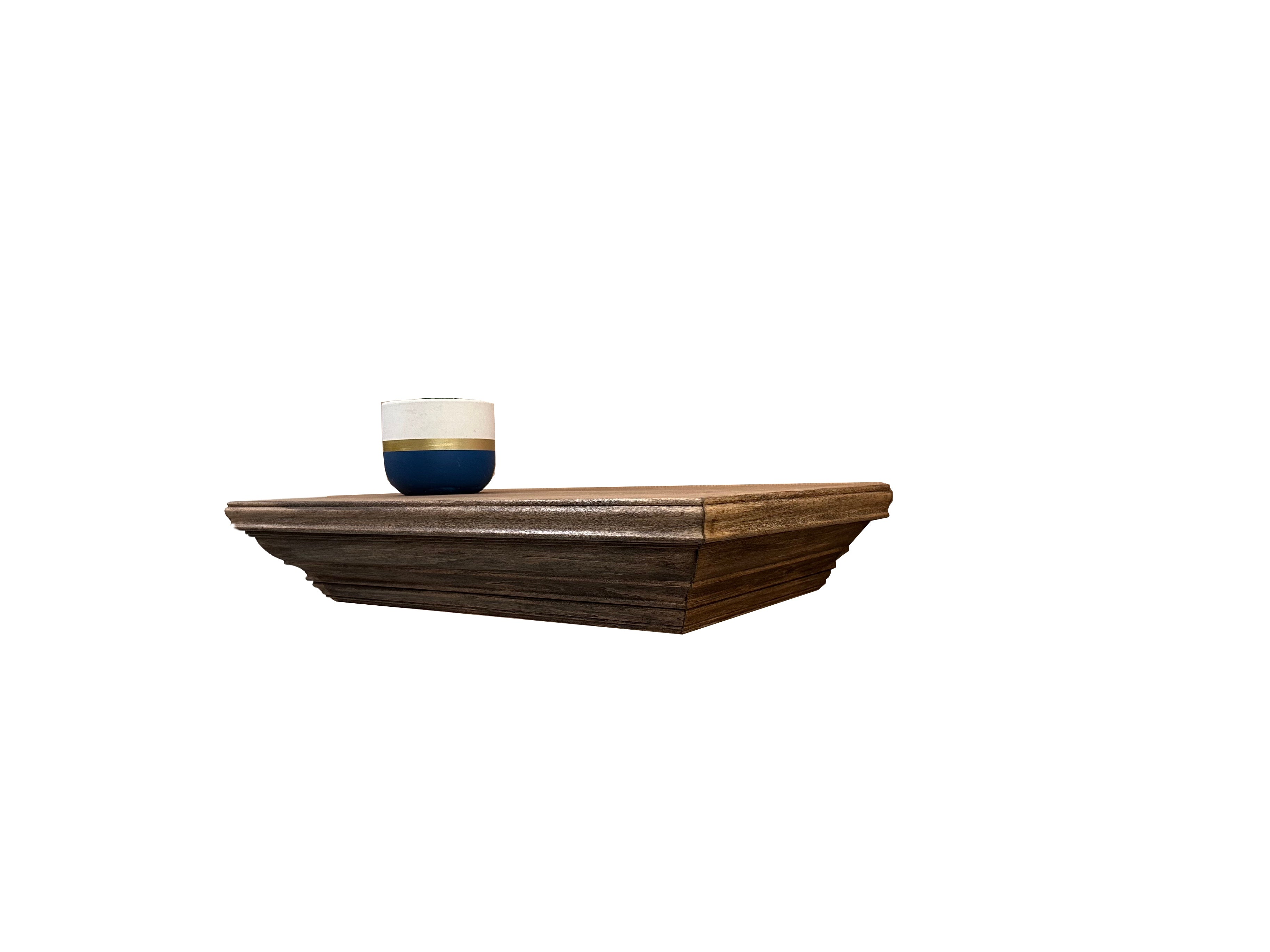 Concealment Wall Shelf — Walnut Finish