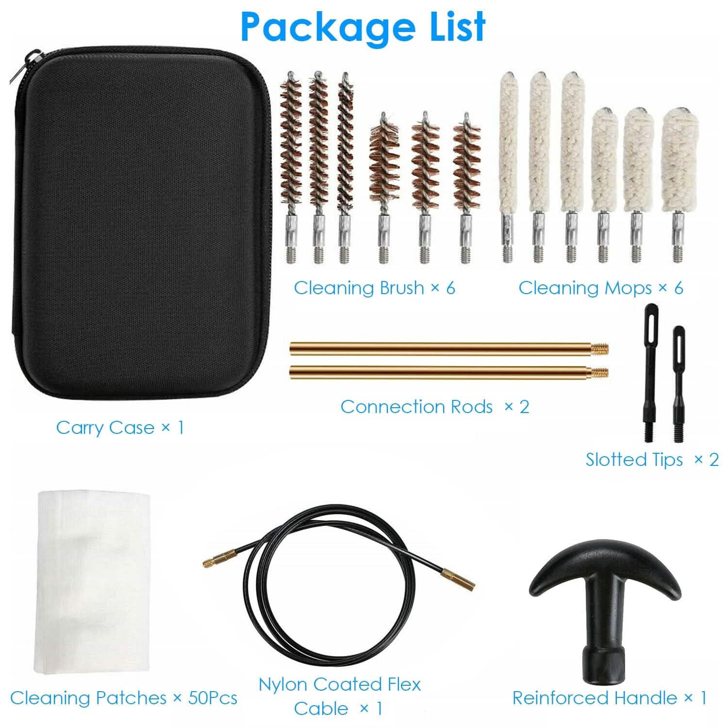 Universal Cleaning Kit — Flex Cable & Brass Rod System