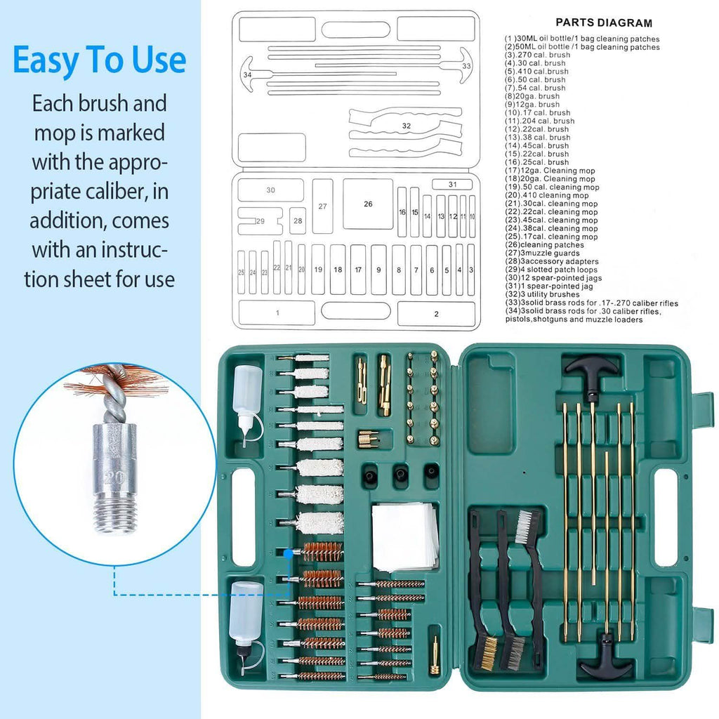 Universal Firearm Cleaning Kit — Hard Case System